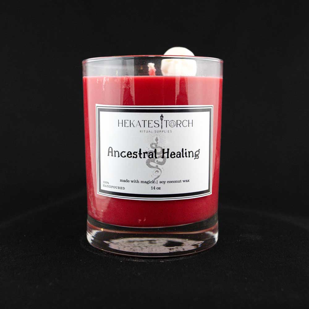 Fireside, Tobacco and Peony Ritual Candle Ancestral Healing