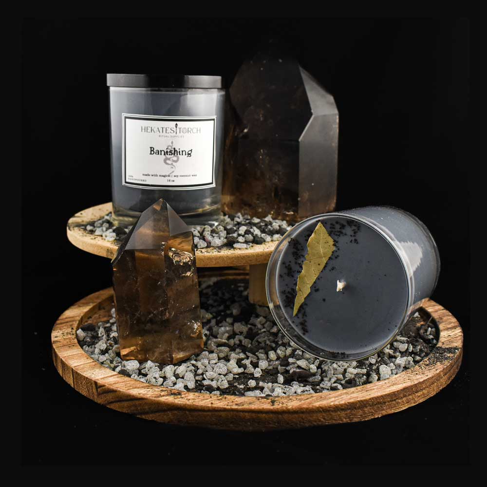 Coffee and Tobacco Ritual Candle Banishing Showcase