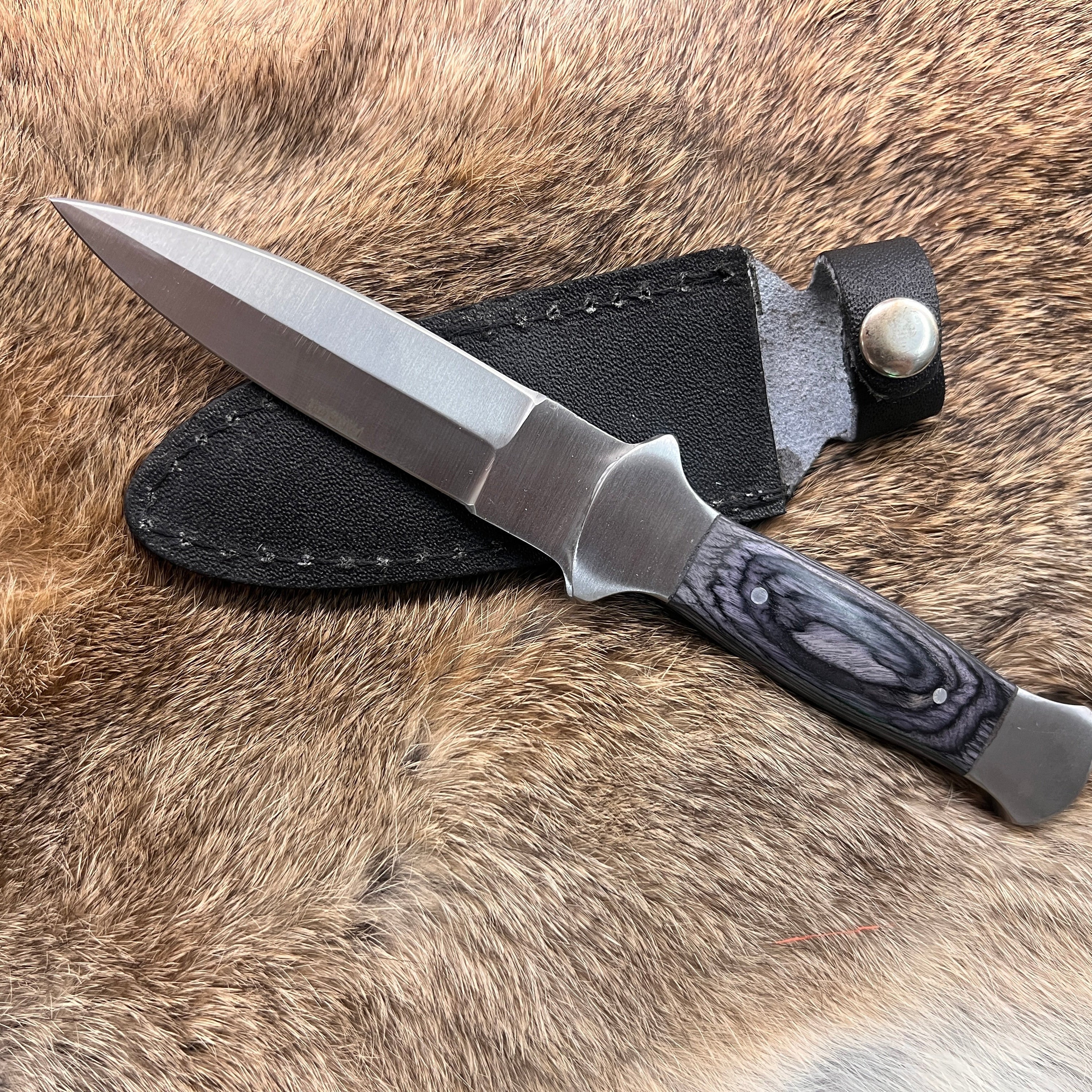 Polished Steel Blackwood Handle Athame