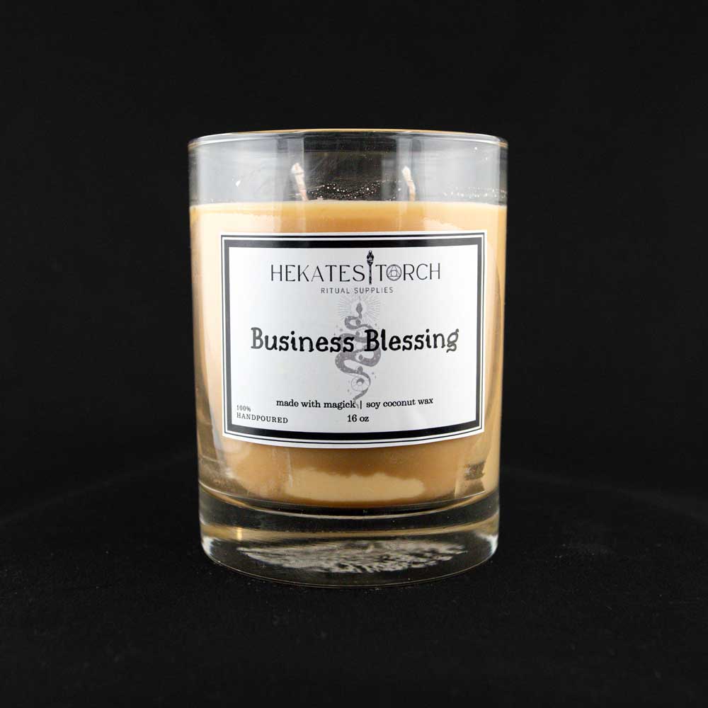 White Birch, Chamomile and Cinnamon Ritual Candle Business Blessing