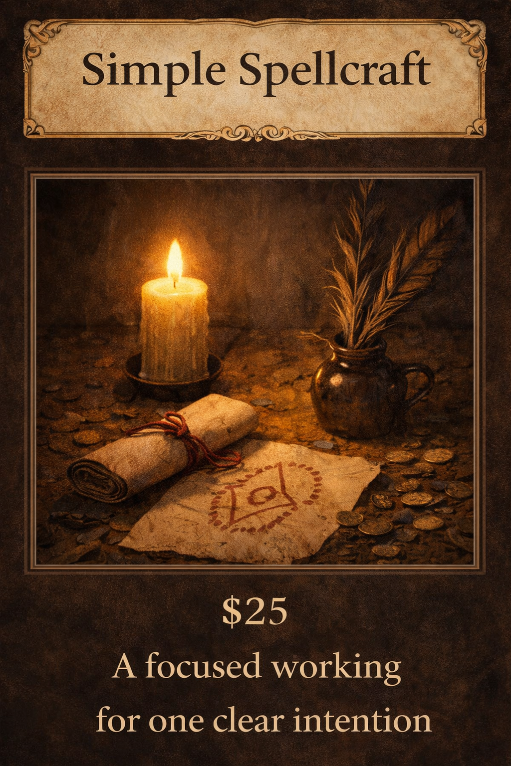 Simple Spellcraft Service — $25