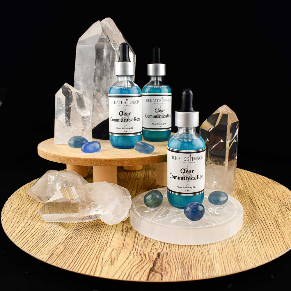 Bergamont and Birch Ritual Oil Clear Communication showcase