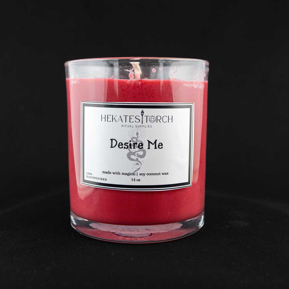 Rose and Dragon’s Blood Ritual Candle Desire Me
