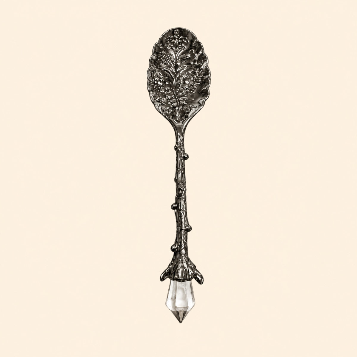 Ornate Crystal Apothecary Spoon