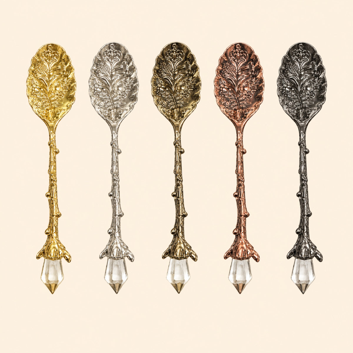 Ornate Crystal Apothecary Spoon