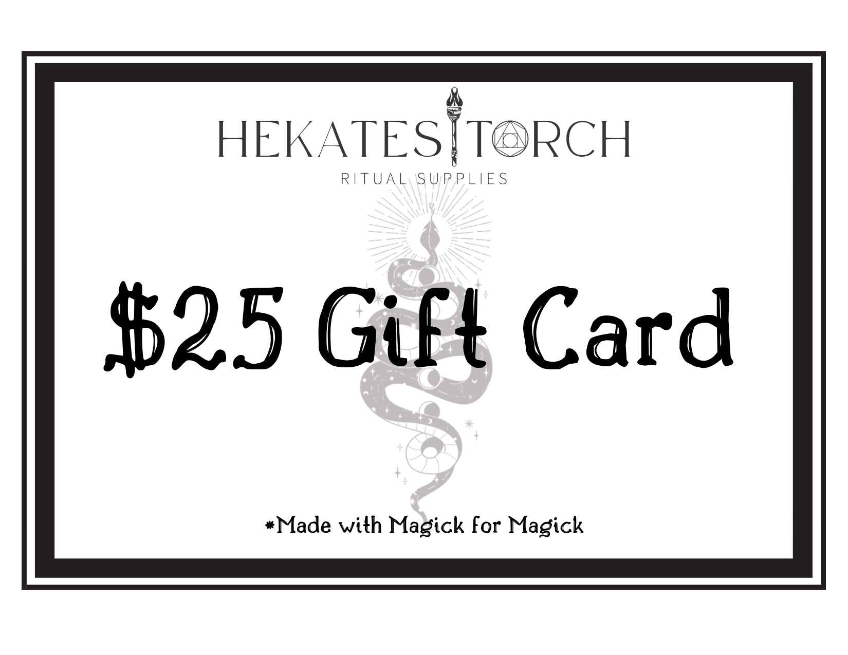 Hekates Torch Ritual Supplies Gift Card