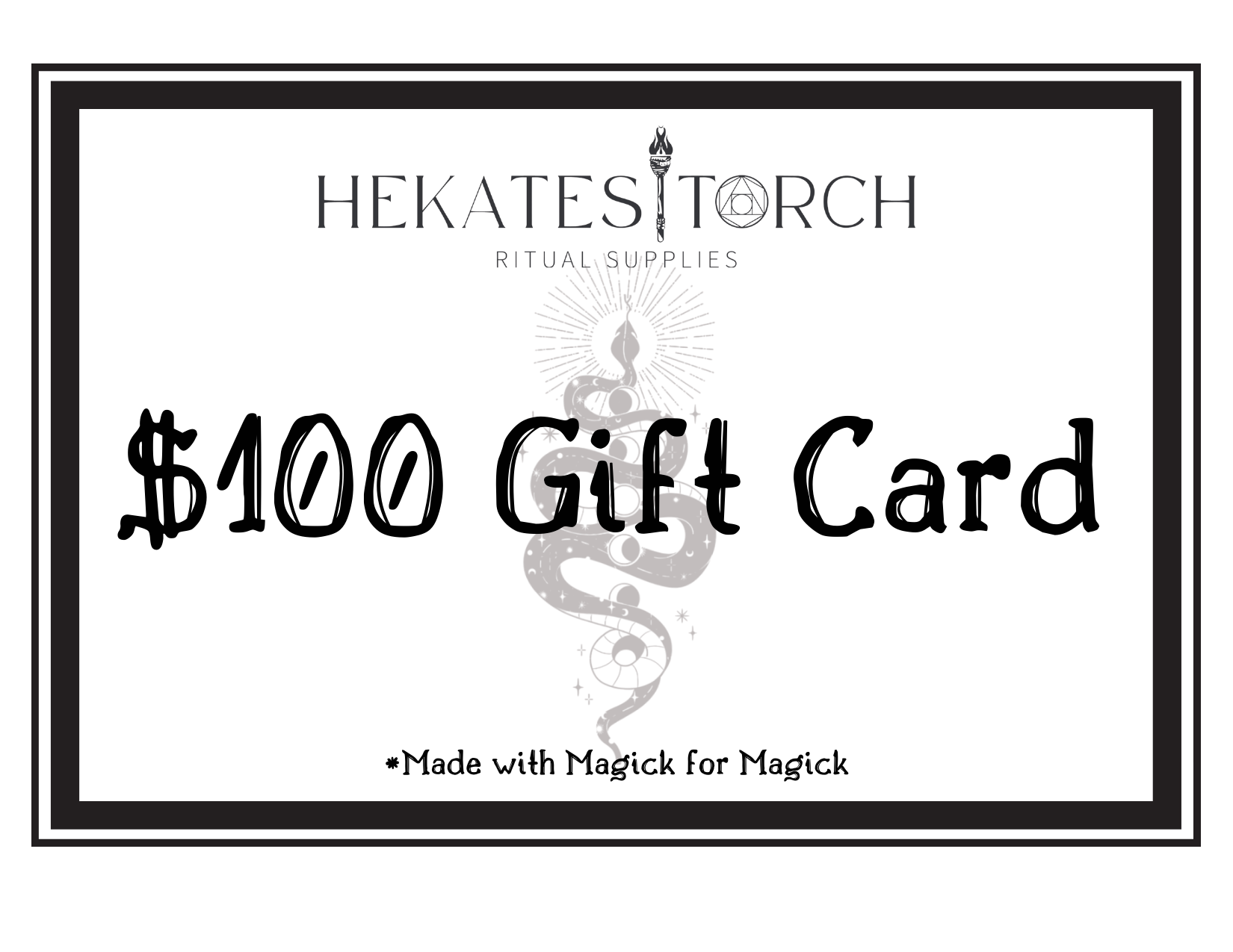 Hekates Torch Ritual Supplies Gift Card