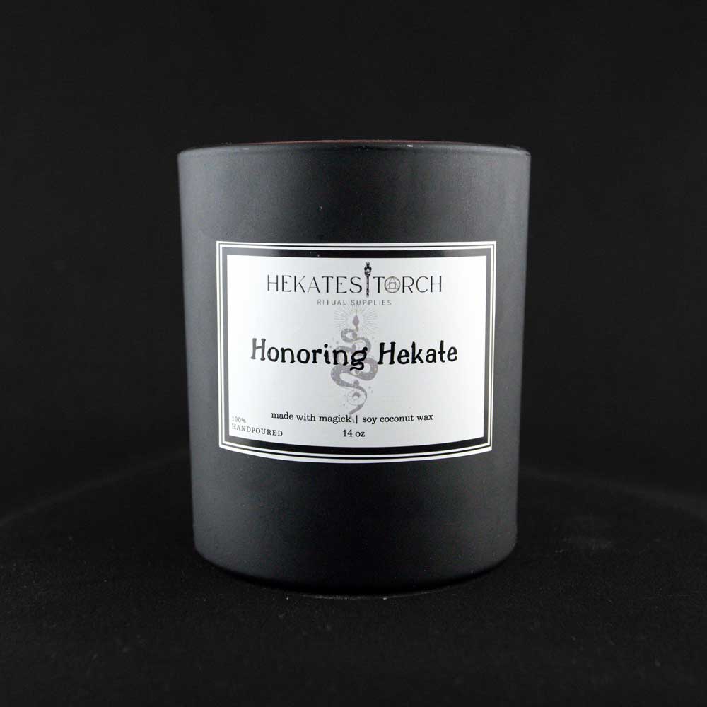 Cypress and Bayberry olive tree Ritual Candle Honoring Hekate