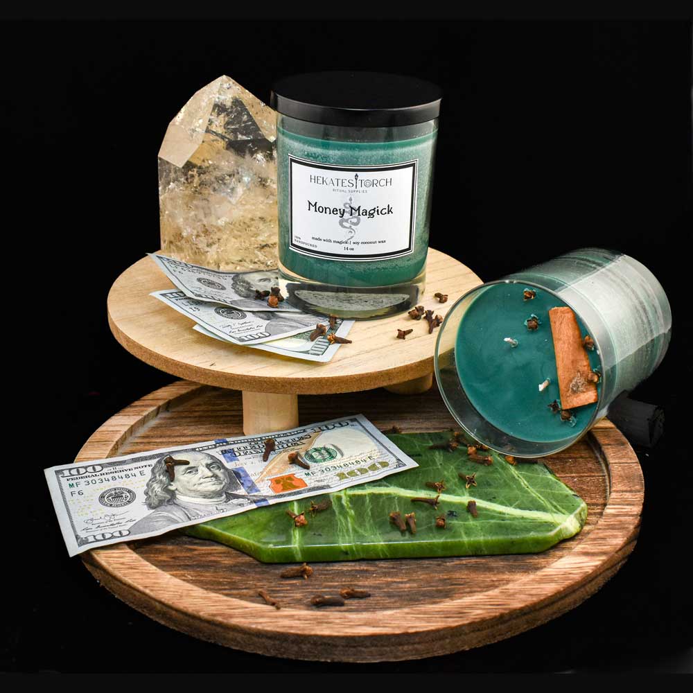 Tonka, Honey and Cedarwood Ritual Candle Money Magick showcase