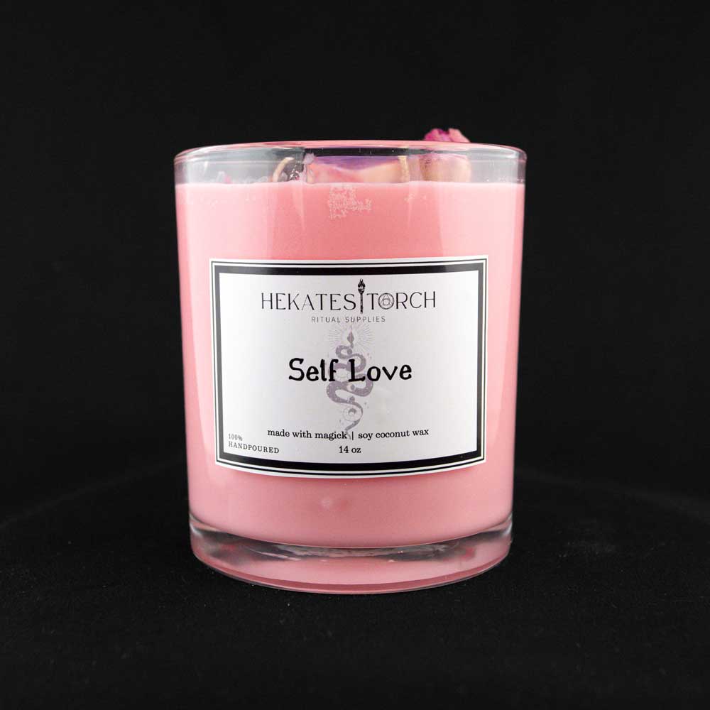 Pink Hibiscus and Rose Ritual Candle Self Love