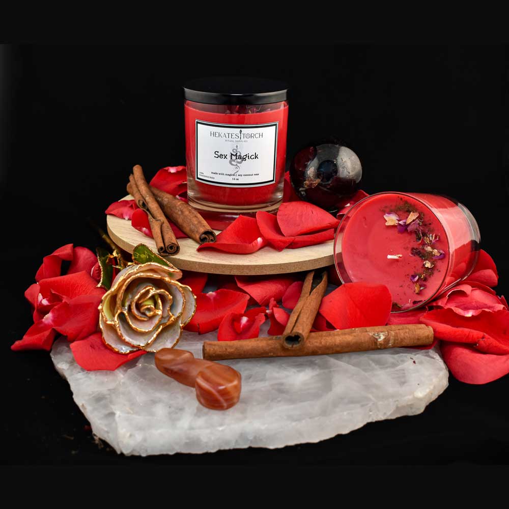 Rose, Oud and Patchouli Ritual Candle Sex Magick