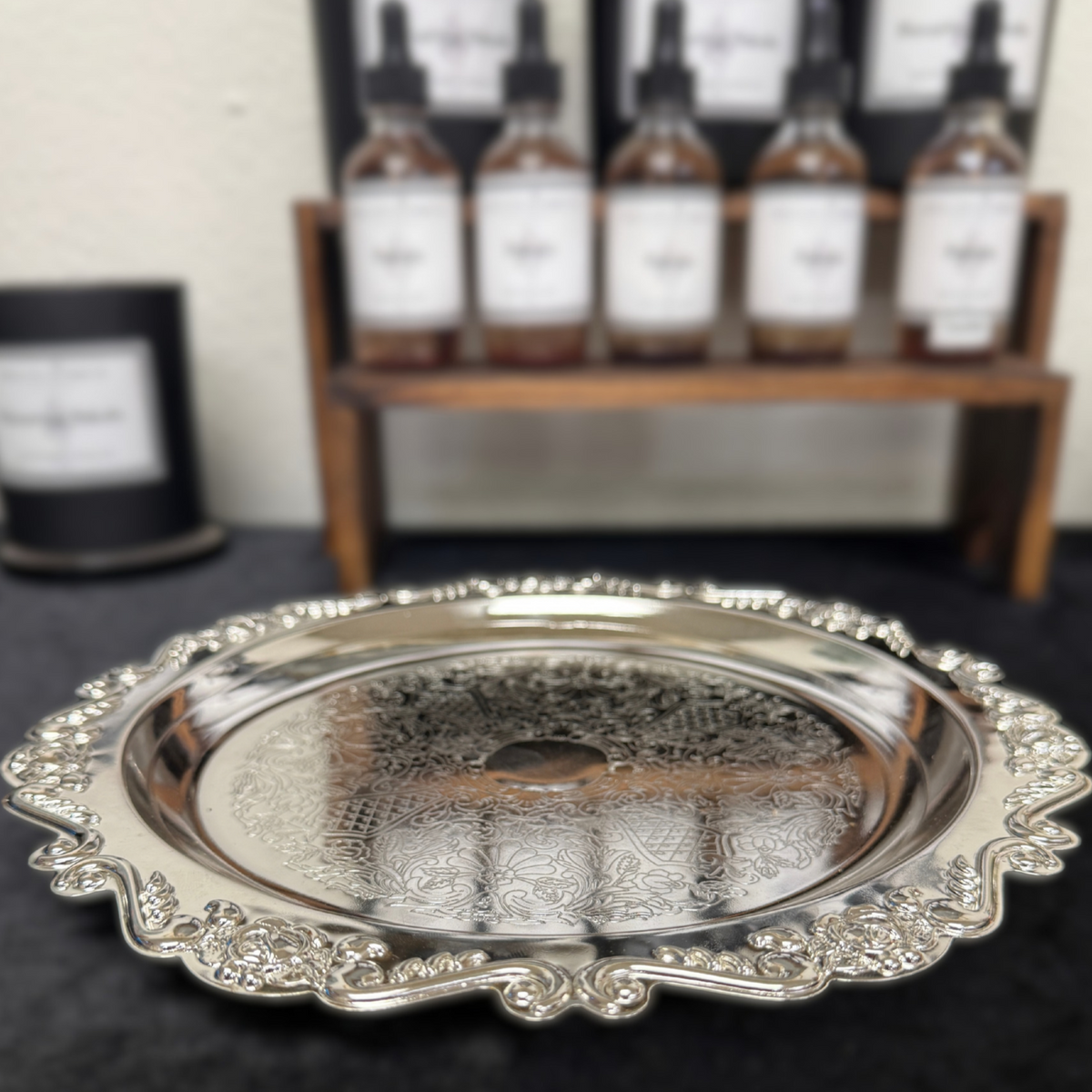 Ornate Silver Altar Tray