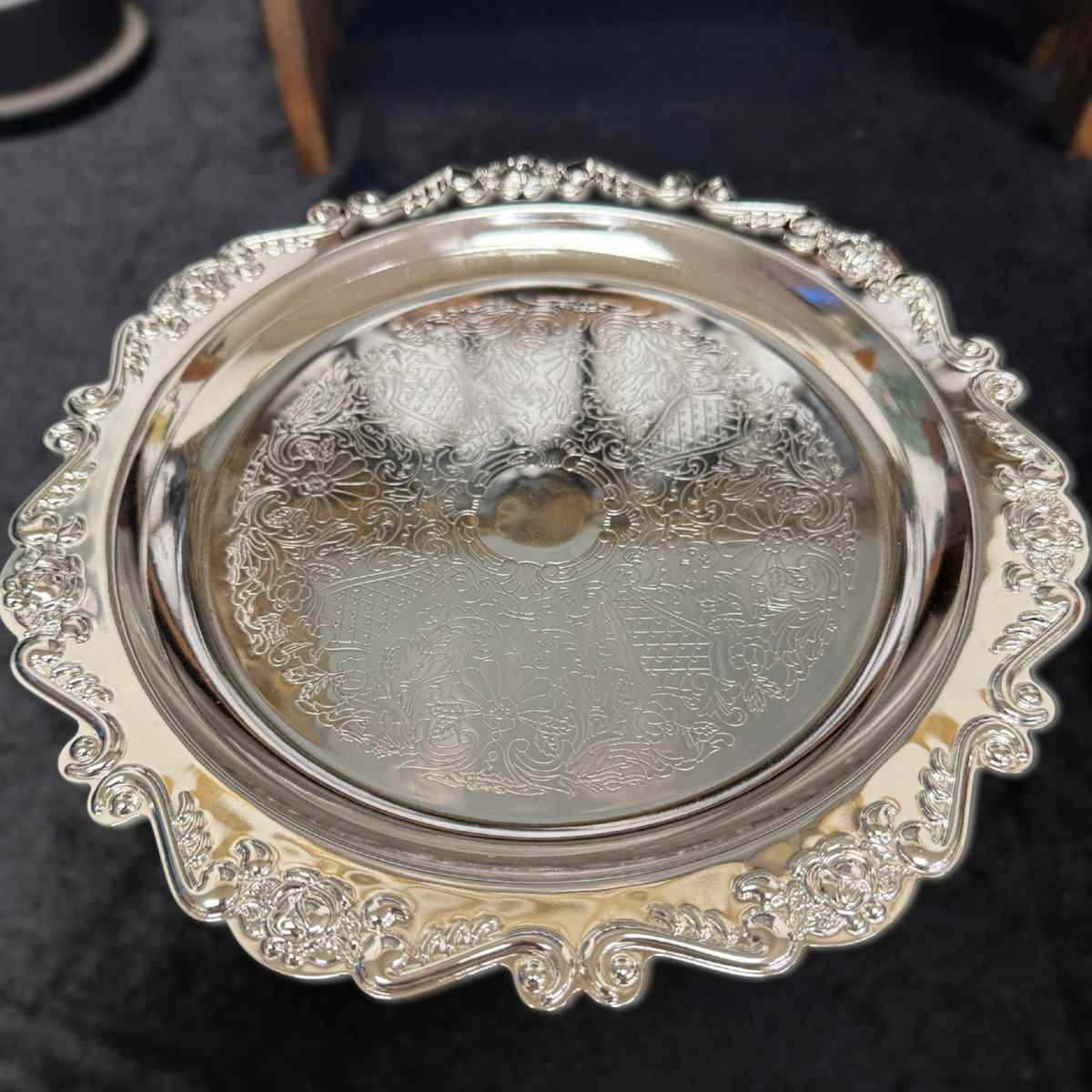 Ornate Silver Altar Tray