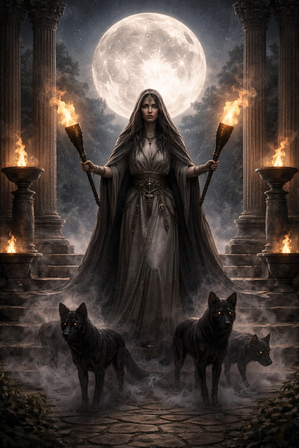 Keys & Heartfire: Opening of Hekate’s Temple of the Torch and Star + Leo Full Moon/Imbolc Circle At 6:30 PM