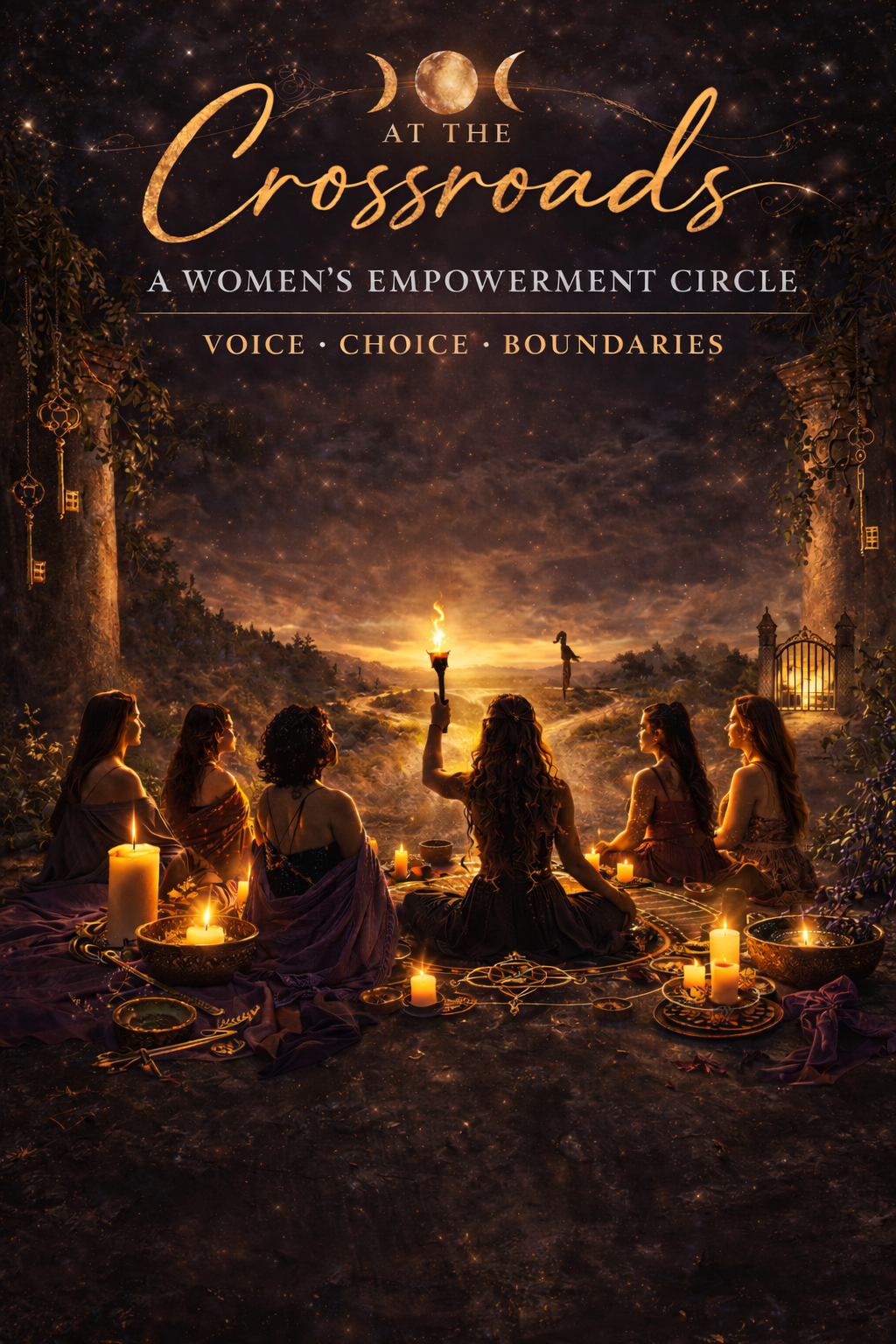 At the Crossroads: A Women's Empowerment Circle Friday March 13, 2025 6:30-8PM