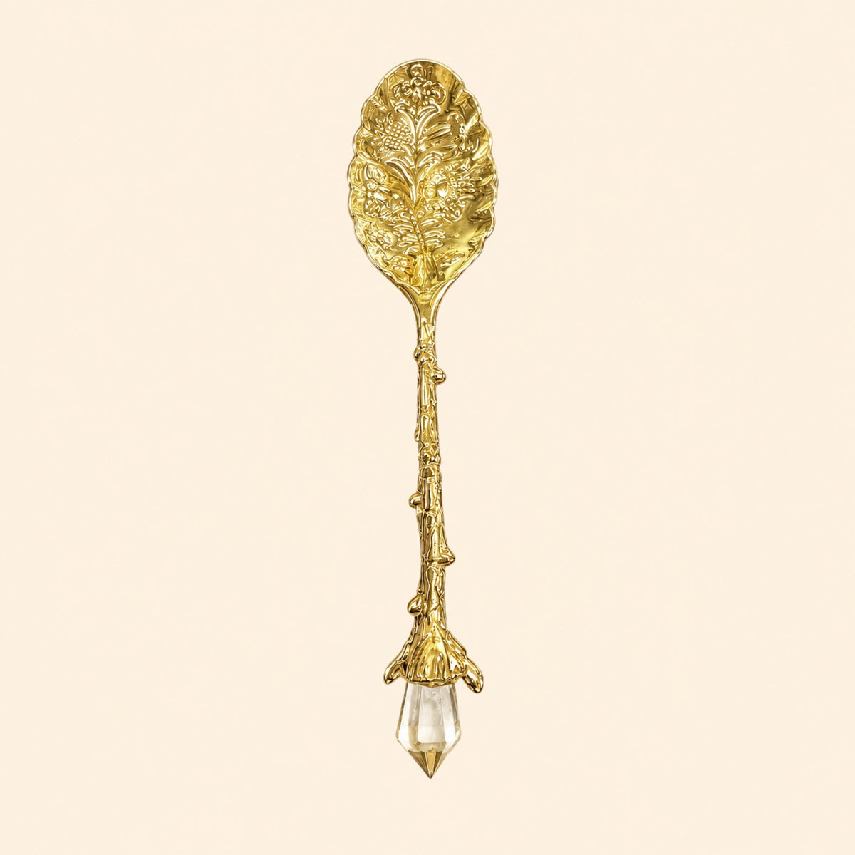 Ornate Crystal Apothecary Spoon