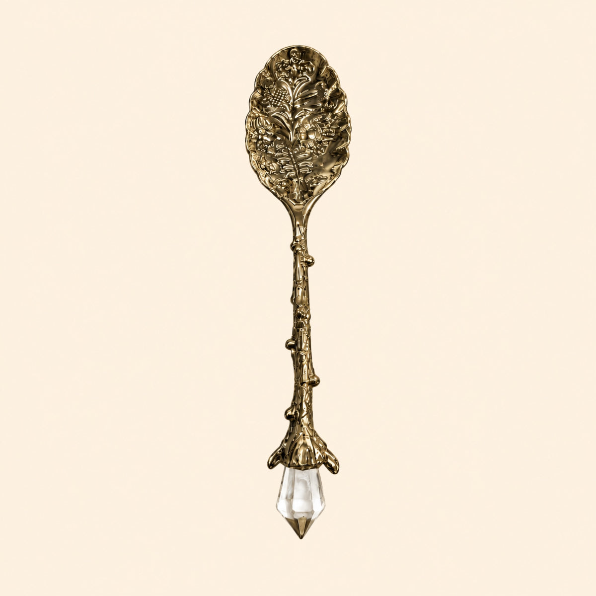 Ornate Crystal Apothecary Spoon