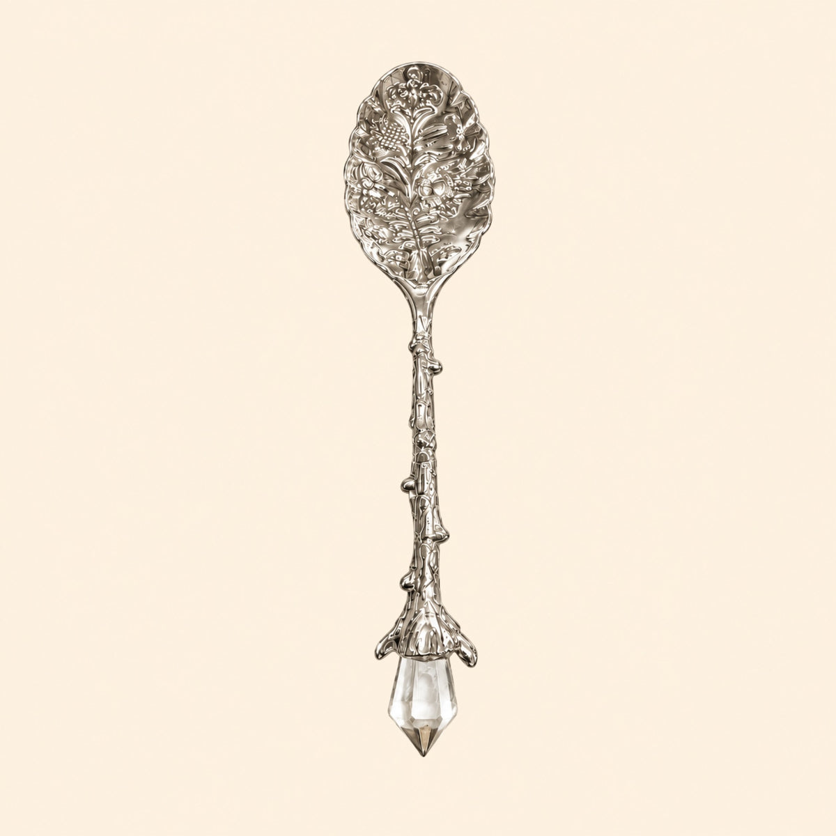 Ornate Crystal Apothecary Spoon