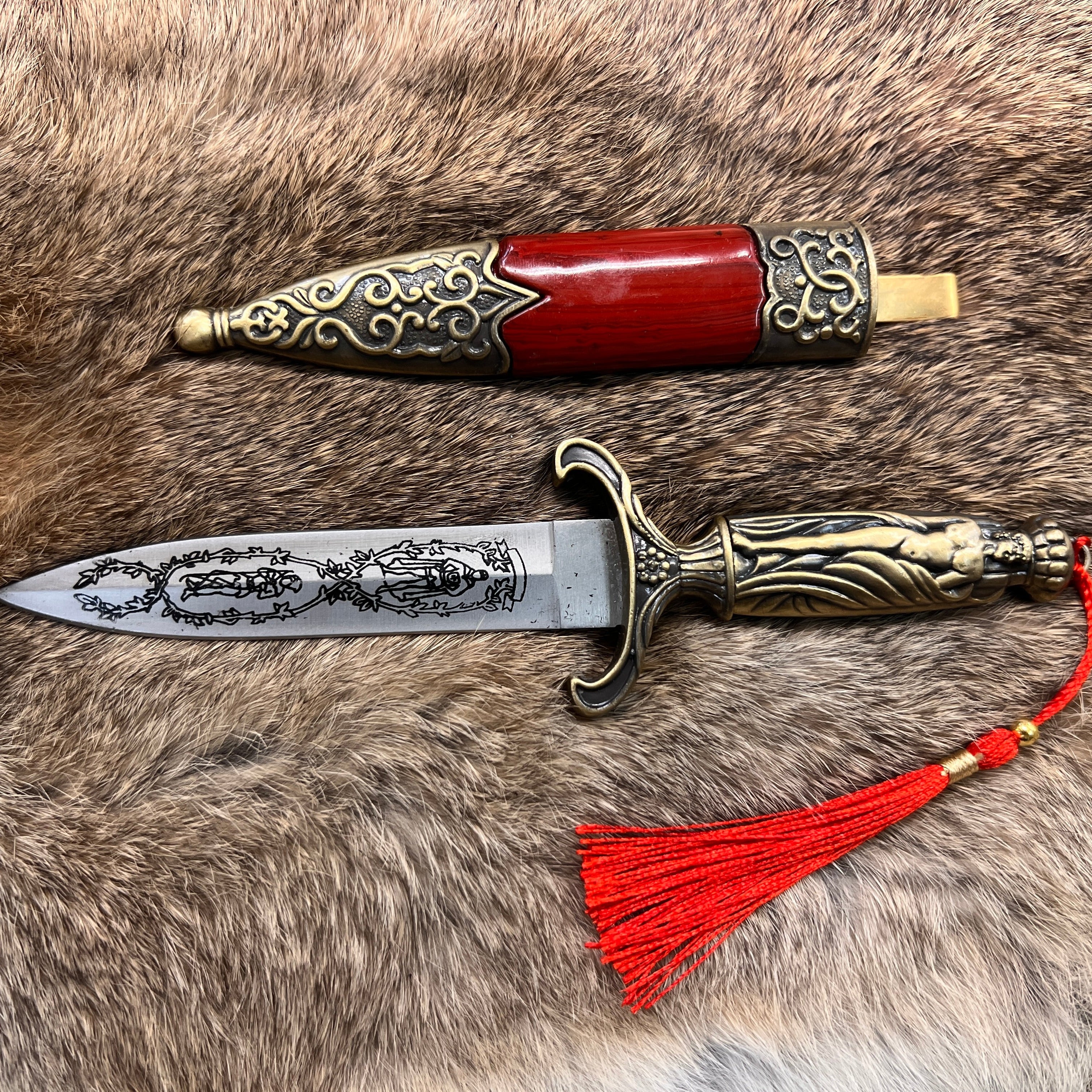 Ornate Greek Athame