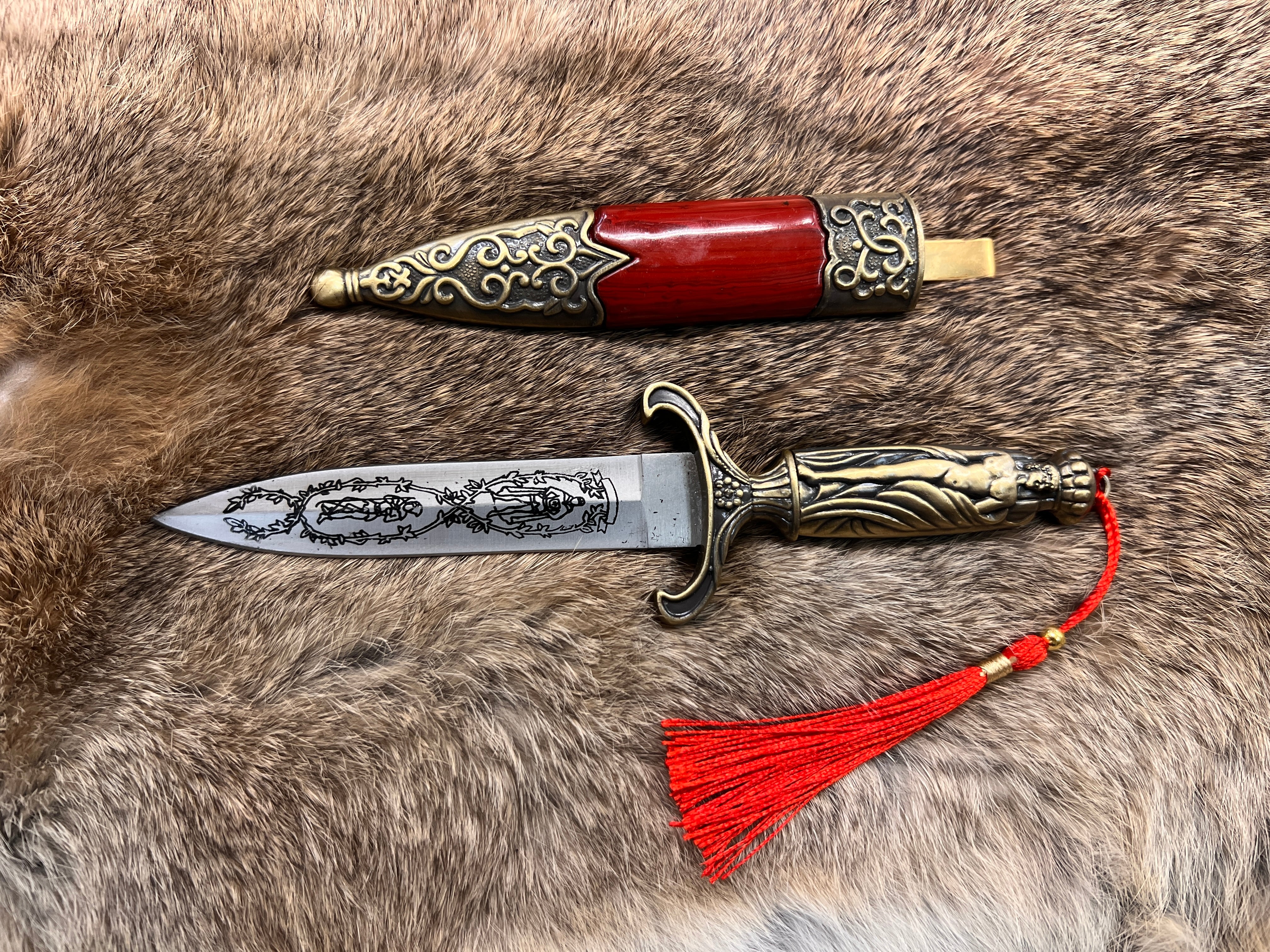 Ornate Greek Athame