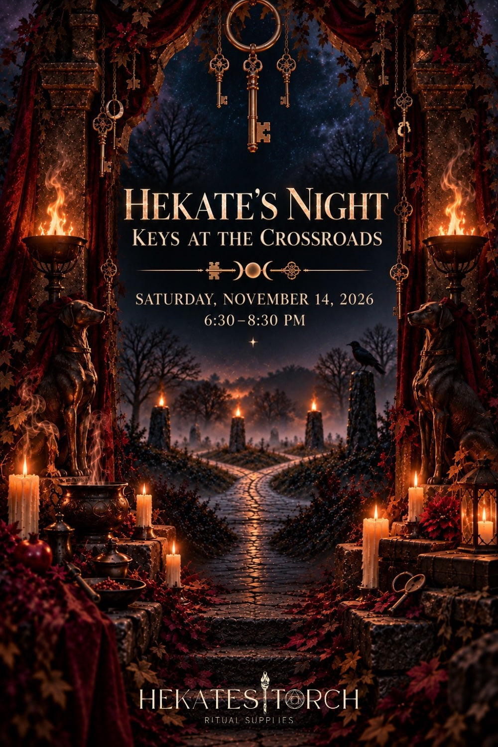 Hekate’s Night: Keys at the Crossroads Saturday, November 14th 6:30PM-8:30PM