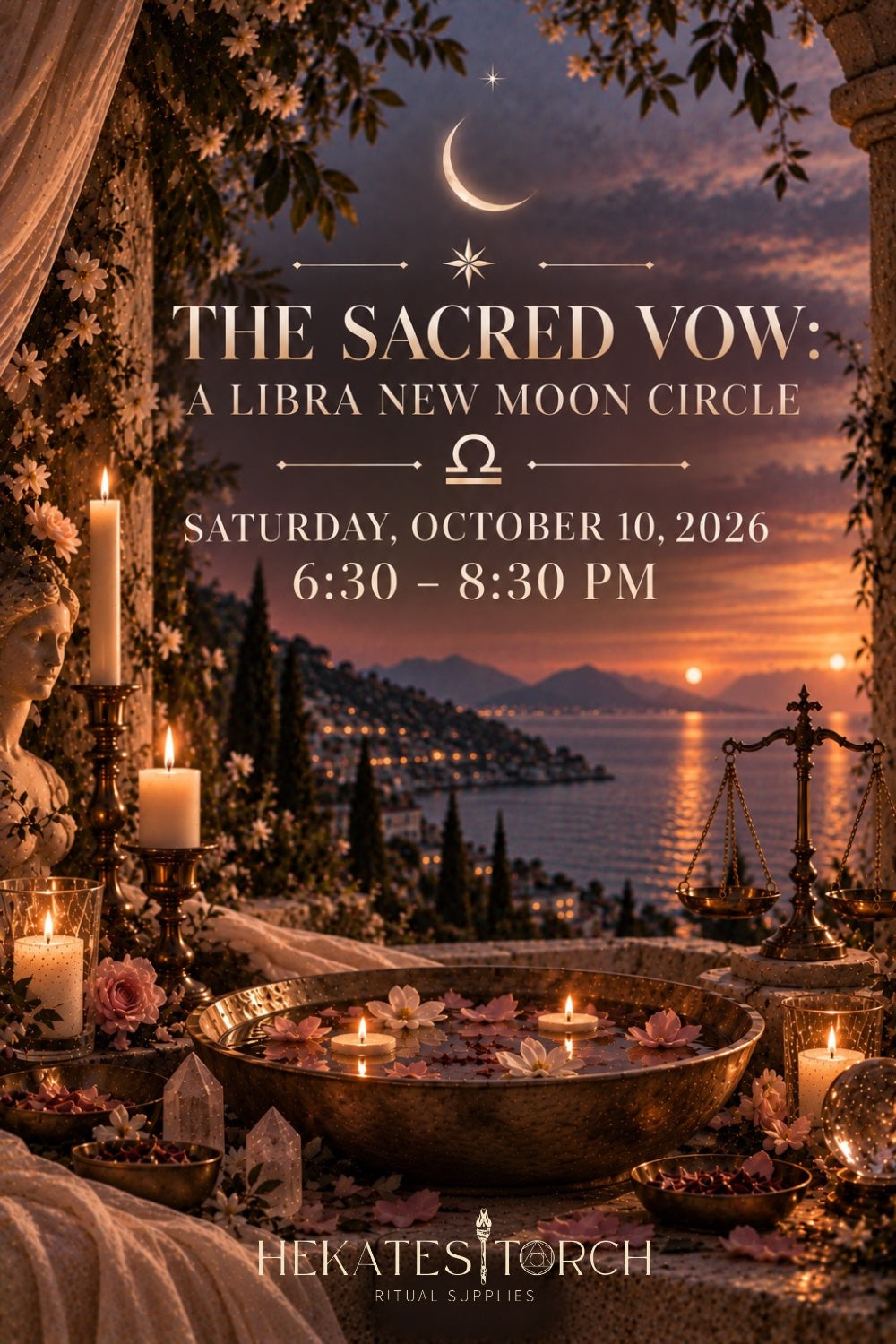 The Sacred Vow: A Libra New Moon Circle | Saturday, October 10th | 6:30–8:30 PM