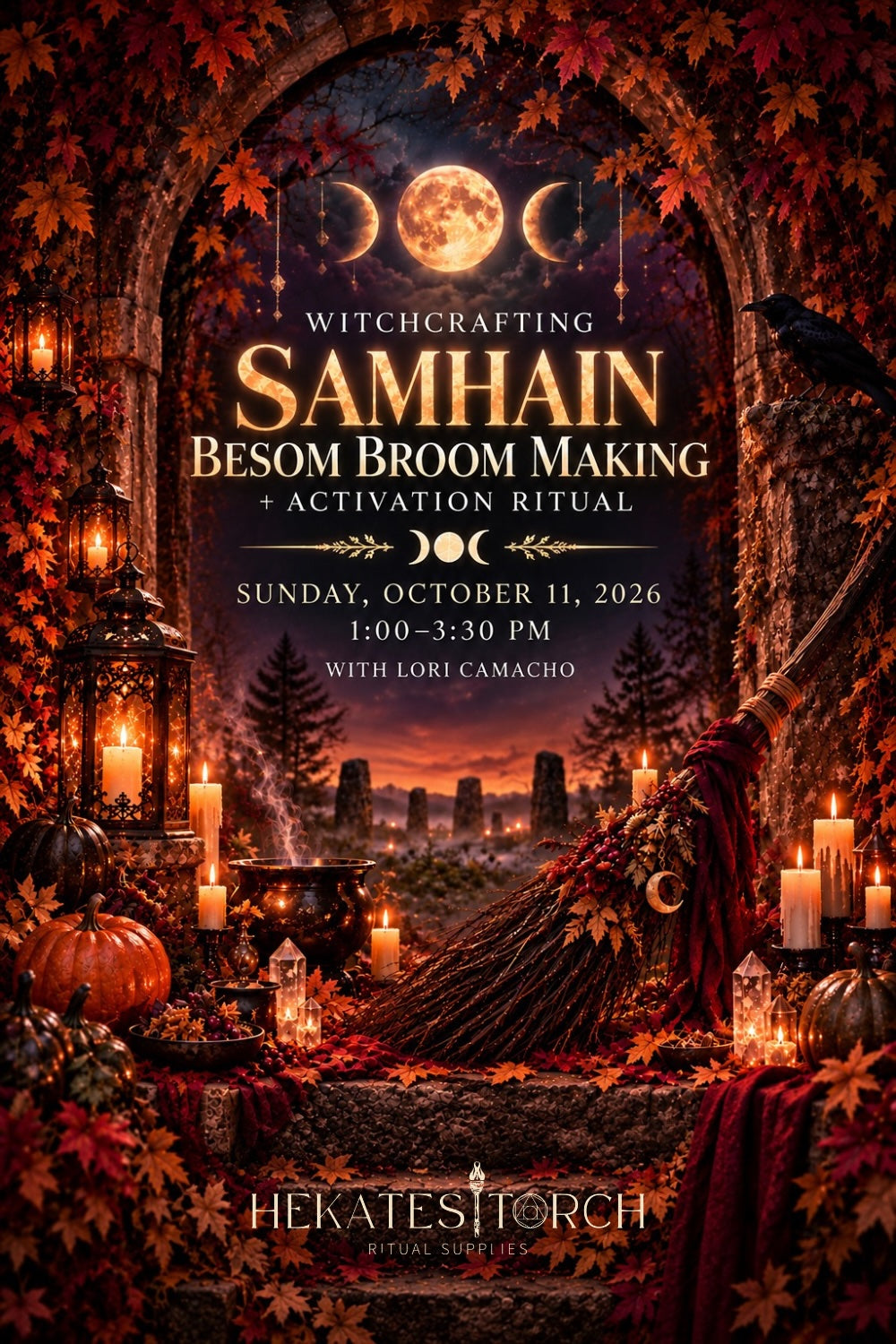 Witchcrafting: Samhain Besom Broom Making + Activation Ritual 🧹 | October 11, 2026 | 1–3:30PM