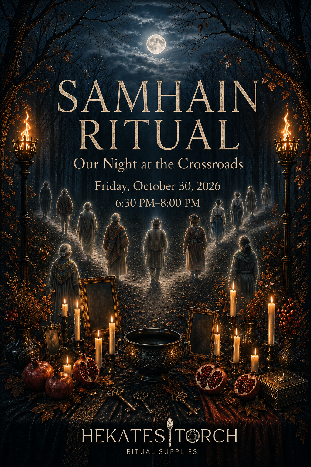 Samhain Ritual Friday October 30, 2026 from 6:30-8:00PM