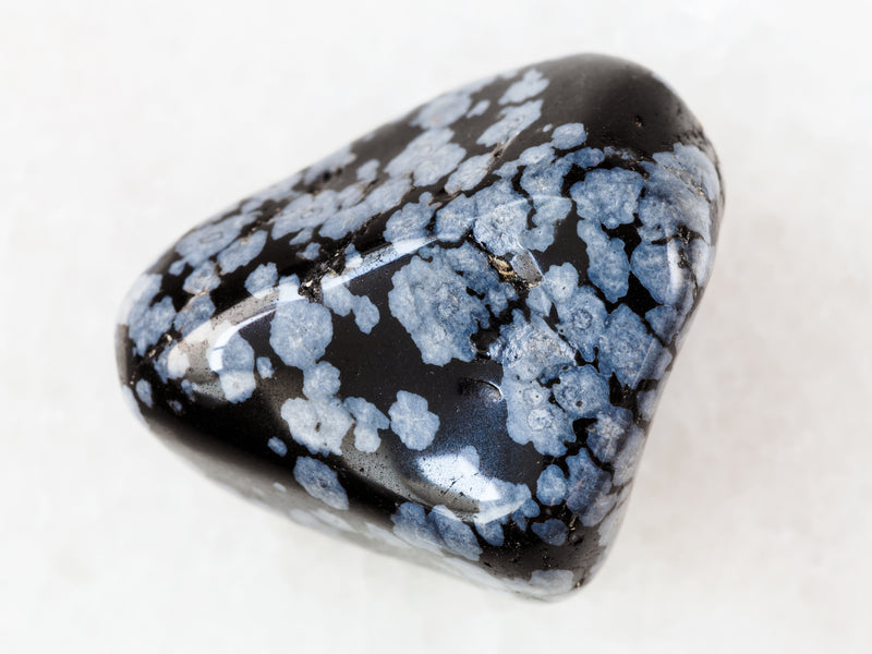 Snowflake Obsidian Tumbled Stones